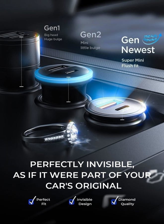 Ainope USB C Car Charger 54W iPhone Car Charger Adapter [Mini&Metal] USB Car Charger Fast Charge PD36W&QC3.0 Car Phone Charger Fast Charging For iPhone 14 Pro Max Plus 13 12 Samsung S23/22/21 Pixel - Image 3